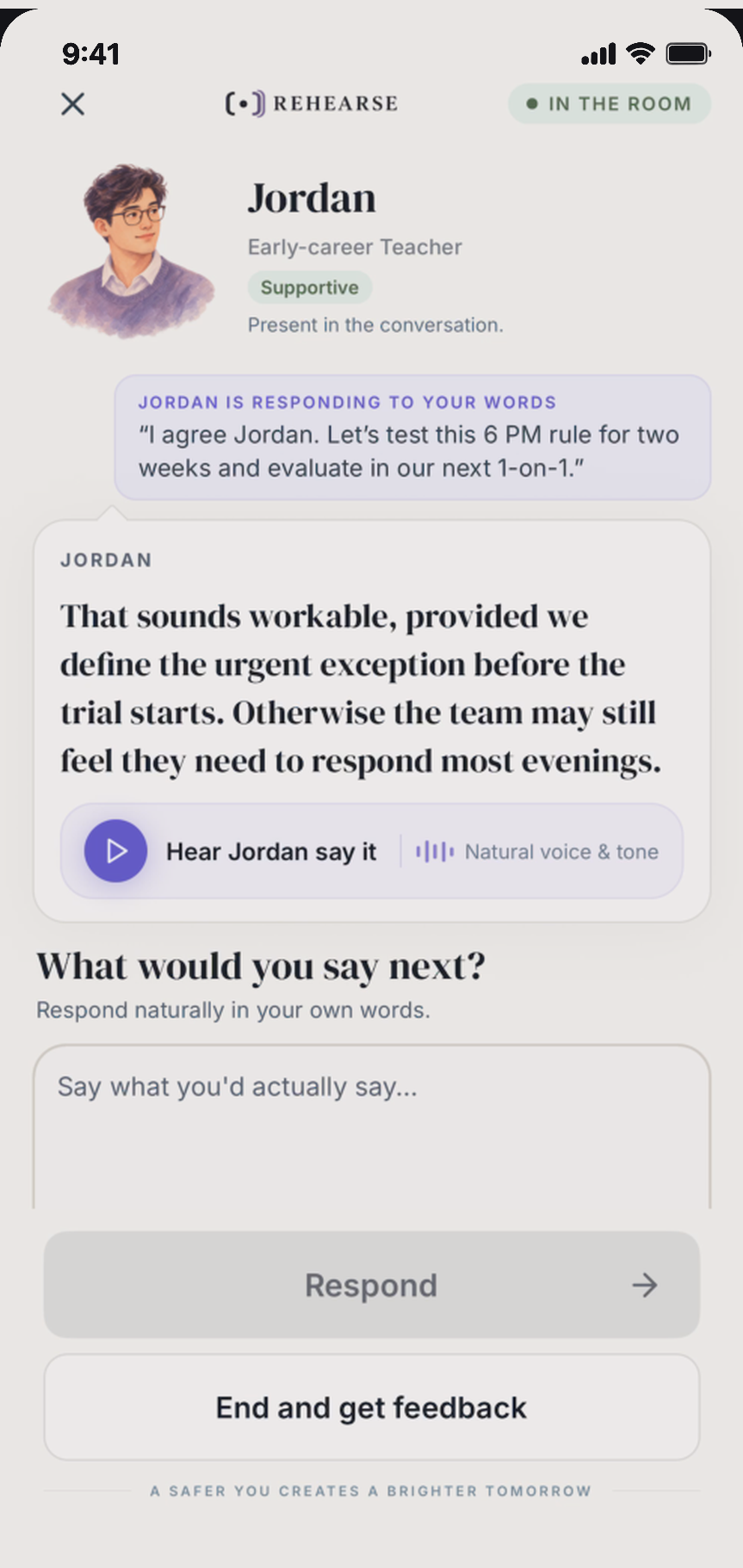 BossVerse App - Live Rehearsal with Jordan