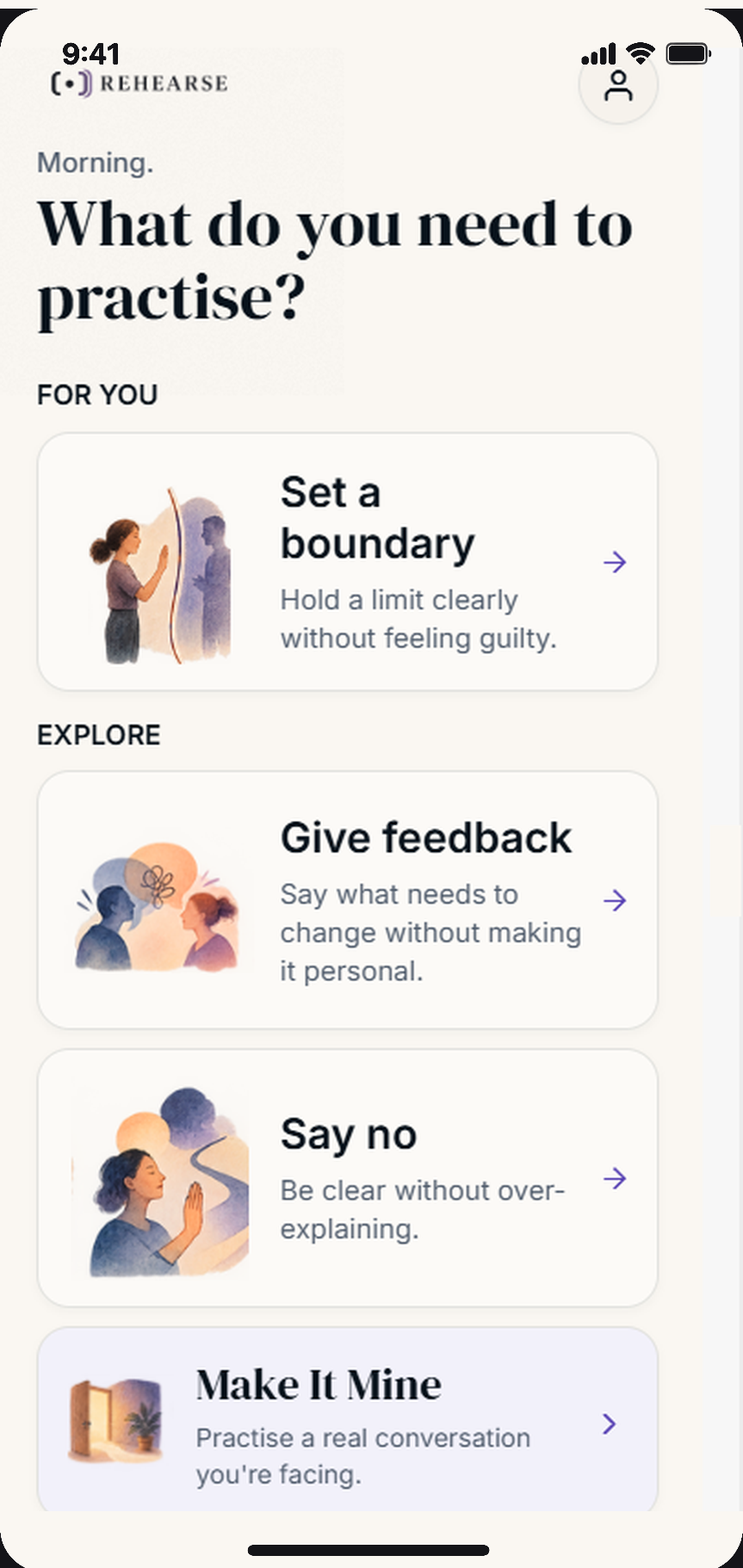 BossVerse App - What do you need to practise?